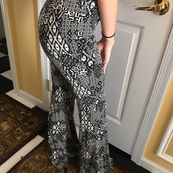 Patterned Flare Pants - Picture 1 of 4